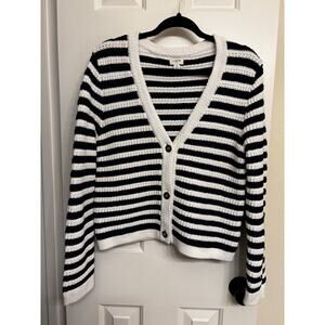 J.Crew Striped Cardigan